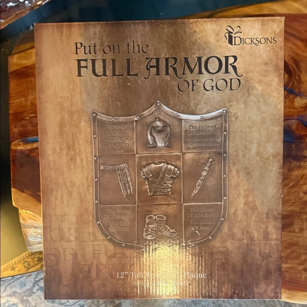 12” Dicksons 'Full Armor of God' Decorative Wall Plaque  *New in box.